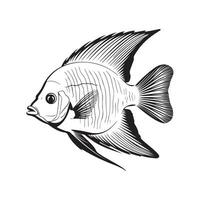 dekorativ fisk vektor bild, konst och illustration