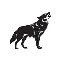 Wolf Vektor Illustration, Bild und Design