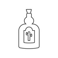Tequila Symbol Vektor. Alkohol Illustration unterzeichnen. Bar Symbol. Party Logo. vektor