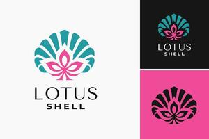 Lotus Schale Logo ist ein Design Anlagegut mit ein Logo von ein Lotus Blume umgeben durch ein Hülse. es ist geeignet zum Unternehmen oder Organisationen Das fördern Schönheit, Ruhe, und spirituell Wachstum. vektor