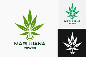 marijuana logotyp är en design tillgång den där funktioner en logotyp relaterad till cannabis. detta tillgång är lämplig för företag, märken, eller organisationer i de marijuana industri ser för en unik och visuellt vektor