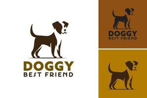 vovve bäst vän logotyp är en design tillgång lämplig för företag eller organisationer relaterad till hundar, sällskapsdjur, eller djur- vård. den kan vara Begagnade som en logotyp till representera en varumärke vektor