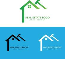 verklig egendom logotyp design. byggnad logotyp design. Hem logotyp design. hus logotyp design vektor