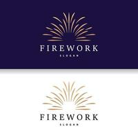 Feuerwerk Logo, modern abstrakt Design einfach bunt Funke, Vektor Vorlage Illustration