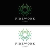 Feuerwerk Logo, modern abstrakt Design einfach bunt Funke, Vektor Vorlage Illustration