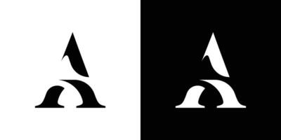 Brief ein Monogramm Vektor Logo Design