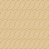 orange sömlös geometrisk japansk cirklar virvlar och vågor mönster vektor