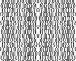 sömlös abstrakt geometrisk y rader mönster bakgrund svart och vit vektor