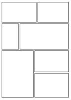 Manga Storyboard Layout a4 Vorlage zum schnell erstellen Papiere und Comic Buch Stil Seite 19 vektor