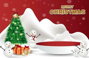 Weihnachten Feier Thema Verkauf Banner mit Schnee Jahreszeit Illustration vektor
