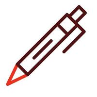 Stift Vektor dick Linie zwei Farbe Symbole zum persönlich und kommerziell verwenden.