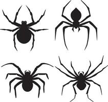 Spindel vektor silhuett illustration 1