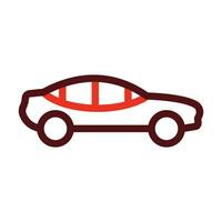 Auto Vektor dick Linie zwei Farbe Symbole zum persönlich und kommerziell verwenden.