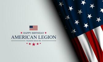 glücklich Geburtstag amerikanisch Legion Hintergrund Vektor Illustration