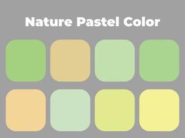 Pastellfarben, natürliche Farbpalette vektor
