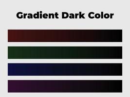 gradientfärger, mörk färgpalett vektor