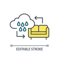 editierbar Verhalten Aktivierung Symbol Darstellen Verhalten Therapie, isoliert Vektor, dünn Linie Illustration. vektor