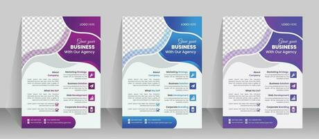 kreative Corporate Business Flyer Vorlage vektor