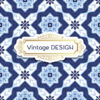 Antik, vintage bakgrund azulejos i portugisiska plattor stil. vektor