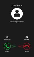 platt vektor illustration av ett inkommande videosamtal på en smartphone.