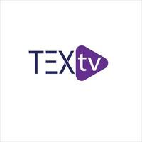 text TV logotyp vektor