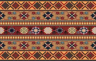 navajo mönster.persiska rug.aztec tribal.sömlös geometrisk mönster. inhemsk etnisk matta. etnicitet. röd matta, de berättelse av de brand krig. vektor