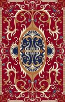 modern mattor för Hem interiör dekoration röd matta mönster matta vektor