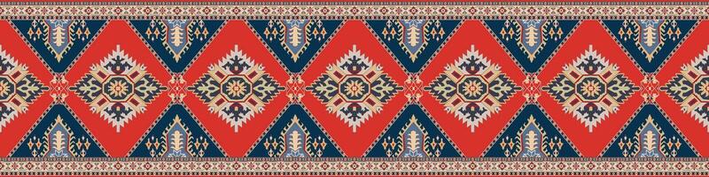 bunt geometrisch ethnisch Muster. orientalisch, Western, aztekisch, Stammes- traditionell. nahtlos Muster. Stoff, Fliese, Hintergrund, Teppich, Hintergrund, Kleidung, Sarong, Einwickeln, Batik, Stoff, Vektor Muster