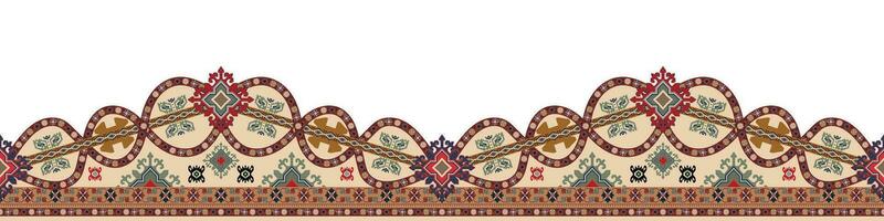 färgrik geometrisk etnisk mönster. orientalisk, Västra, aztek, stam- traditionell. sömlös mönster. tyg, bricka, bakgrund, matta, tapet, Kläder, sarong, inslagning, batik, tyg, vektor mönster