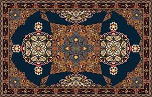 färgrik dekorativ vektor design för matta, tapis, yoga matta. geometrisk etnisk ClipArt. arab dekorativ matta med dekorativ element.persian matta