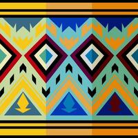 aztekisch Hintergrund ethnisch Stammes- Muster zum Stoff und Teppich vektor