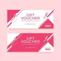 vektor gåva voucher mall