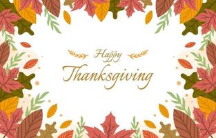 Happy Thanksgiving-Hintergrund vektor