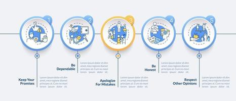 Guter Freund Werte Vektor Infografik Vorlage