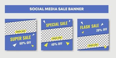 Super Sale Social-Media-Banner-Post-Vorlage vektor