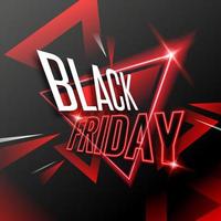 moderner schwarzer Freitag Super Sale mit rotem Neon Banner Design vektor