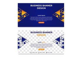 abstrakte Dreieck-Gradienten-Business-Banner-Design-Vorlage vektor