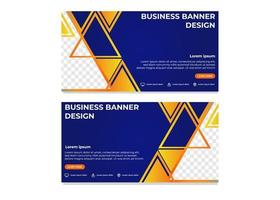 abstrakte Dreieck-Gradienten-Business-Banner-Design-Vorlage vektor