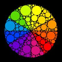Farbrad oder Farbkreis auf schwarzem Hintergrund vektor