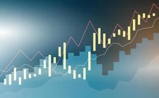 Hintergrundillustration des Diagramms der Finanz- und Anlagetechniken vektor