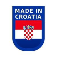 hergestellt in kroatien ikone vektor