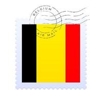 belgien briefmarke. vektor