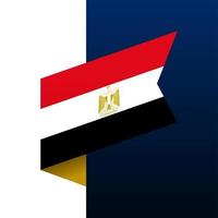 egypten hörn flagga ikon. vektor