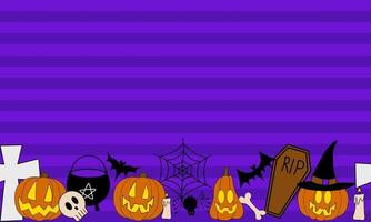 Halloween-Vektorrahmen für Banner und Werbung. vektor