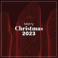 fröhlich Weihnachten 2023 retro Stil futuristisch Hintergrund abstrakt vektor