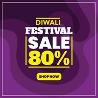 Vektor eben Design Diwali Festival Verkauf Konzept Vorlage Hintergrund