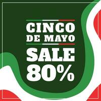 vektor platt design mexico cinco de mayo försäljning begrepp mall bakgrund