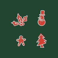 Weihnachten Pack Illustration Symbol Vektor Design