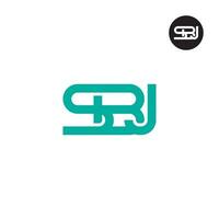 brev sbj monogram logotyp design vektor