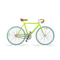 Fahrrad, eben Vektor Illustration